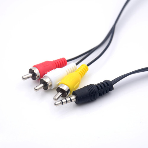 Three-in-one set-top box AV cable 3.5mm digital audio cable aux video adapter cable 1 meter 0.65 meter 1.5 meter