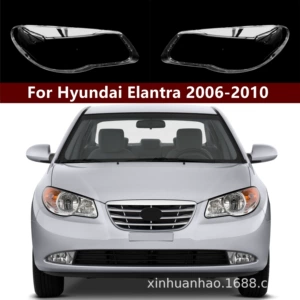Elantra Fənər Qapaqları, 10 Model Elantra Şəffaf İşıq Qabıq Maskaları, PC Qapaqları
