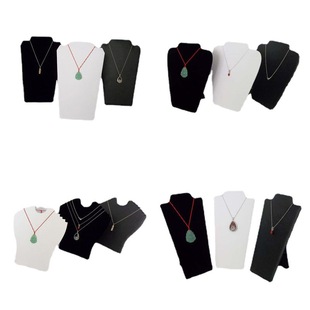 Jewelry Display Props Jewelry Rack Portrait Model Necklace Rack Foldable Necklace Board Model Rack pu Neck Neck Holder