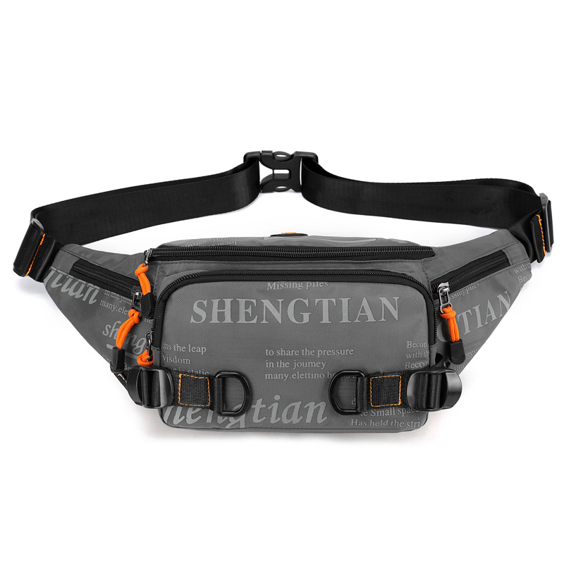 Bolso de pecho de moda para hombres y mujeres Bolso de mensajero de hombro de ocio callejero multifuncional al aire libre Riñonera deportiva de todo fósforo de nailon