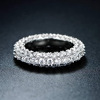 Brand design zirconium, ring for beloved hip-hop style, European style, simple and elegant design, trend of season