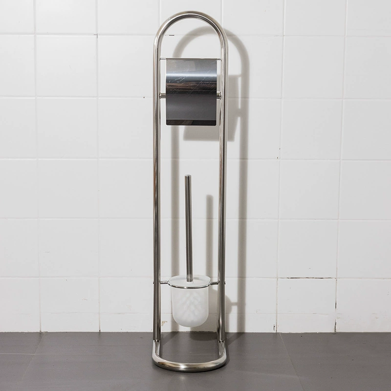 Домашнее хранилище, щетка для унитаза из нержавеющей стали, щетка для чистки без перфорации, щетка для унитаза, ванная комната, туалет, напольный держатель для рулонных бумажных полотенец
