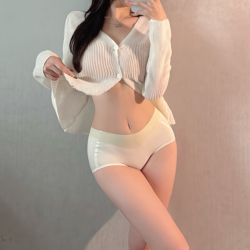 如云朵般丝滑~中高腰收腹蜜桃塑身无痕高弹不卡裆纯棉裆女生内裤|undefined