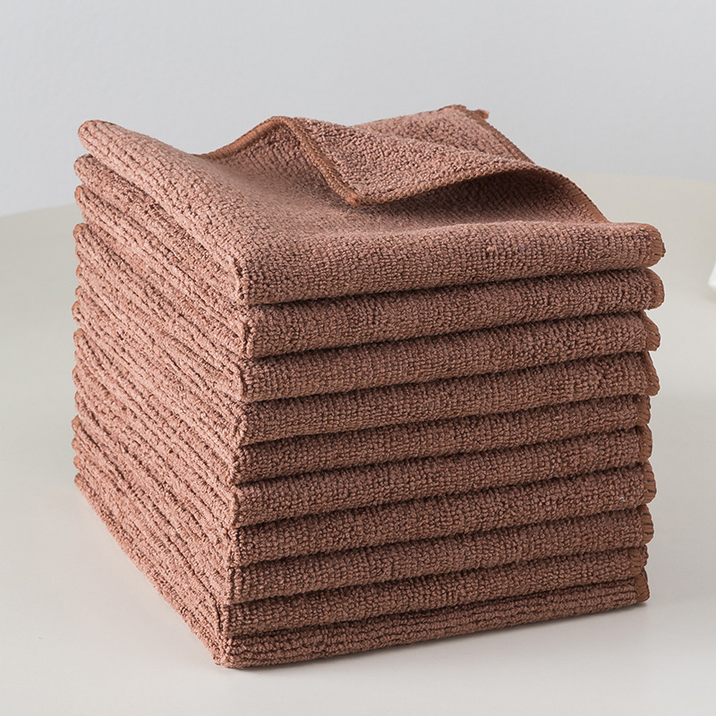 Absorbent Wipe Coffee Color Not Easy to Lose Hair Housework Hygienic Towel Thickened Hotel Cleaning Tablecloth Tea Towel