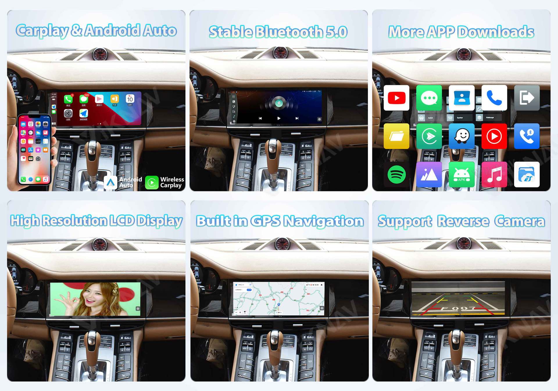 Suitable for Porsche Panamera 2011-2017 navigation modification with original car style
