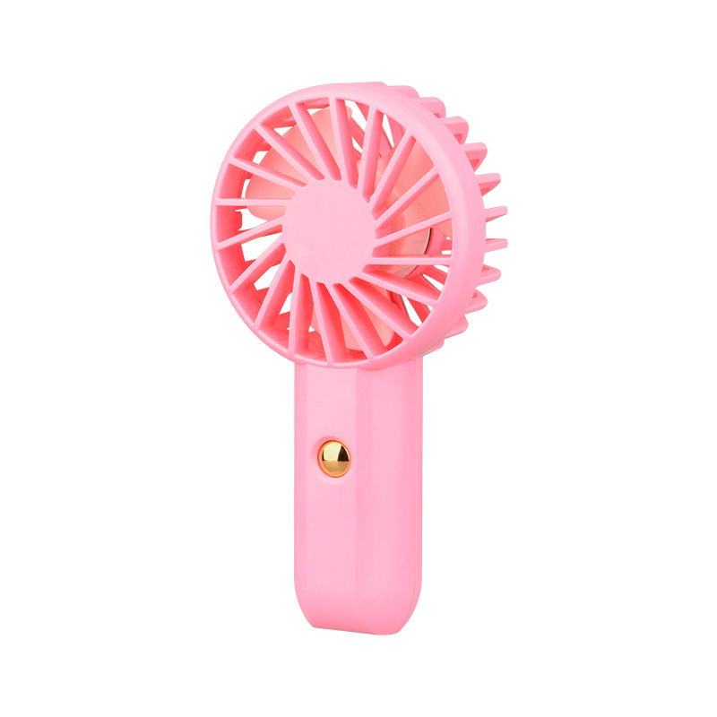 Nuevo niño pequeño ventilador de mano transfronterizo en vivo ventilador de bolsillo portátil cuello colgante con cuerda de carga mini ventilador
