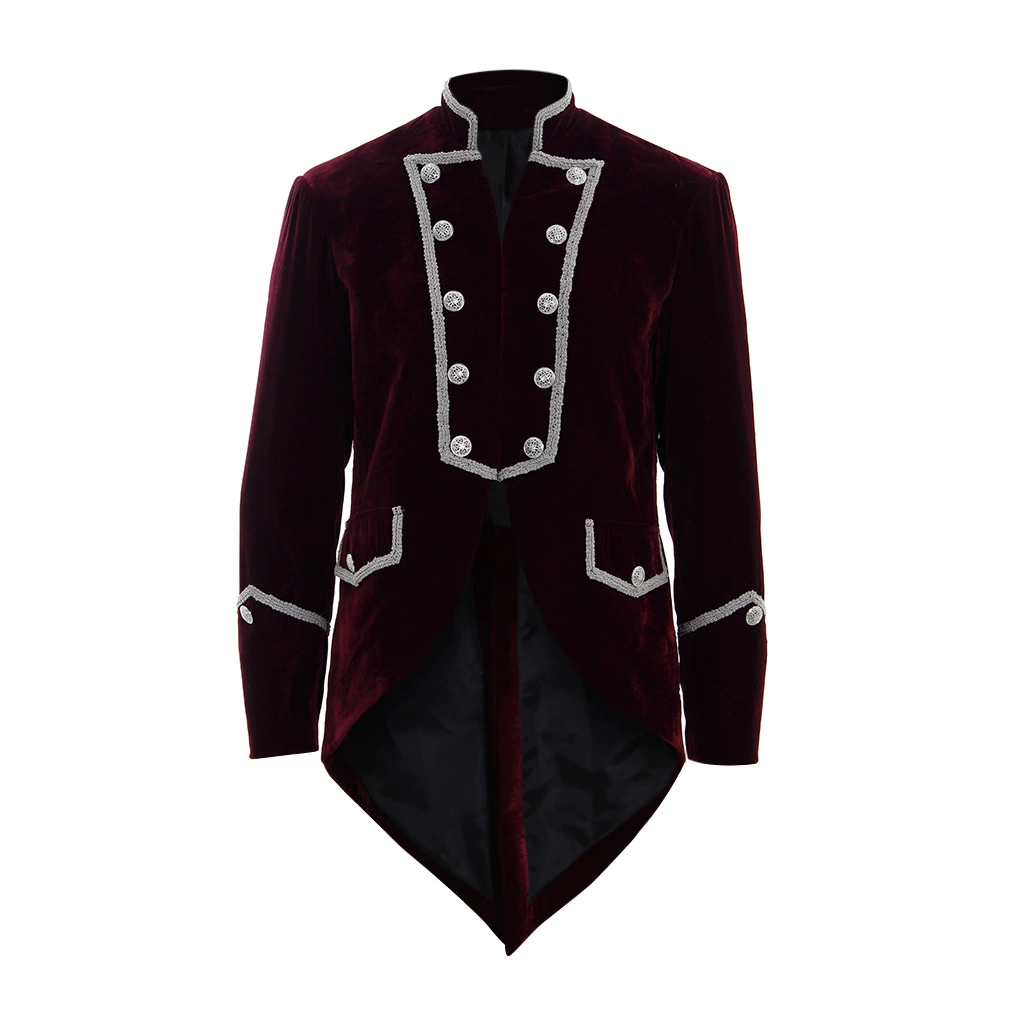 2023 Внешняя торговля Новый средневековый мужской стимпанк фрак куртка готический придворное вечернее платье