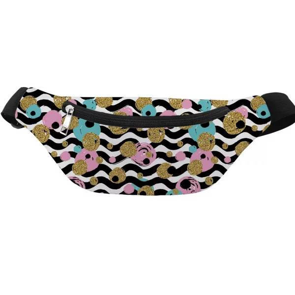 OE production, printed logo, sports waist bag, children's sling bag, unisex chest bag, phone pouch