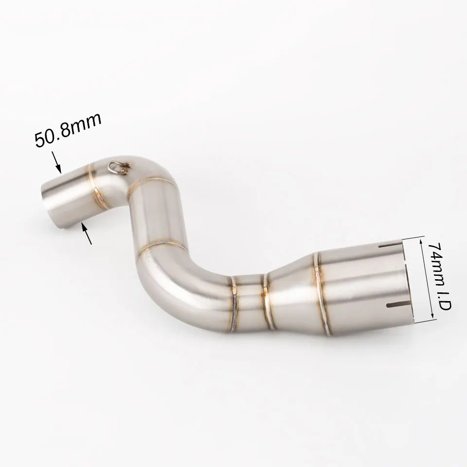 Suitable for KTM RC390 RC200 DUKE 200 250/390ADV exhaust pipe stainless steel middle section adapter