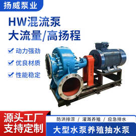 HW混流泵抽水泵大型柴油水泵大流量高扬程柴油机泵农用灌溉排涝