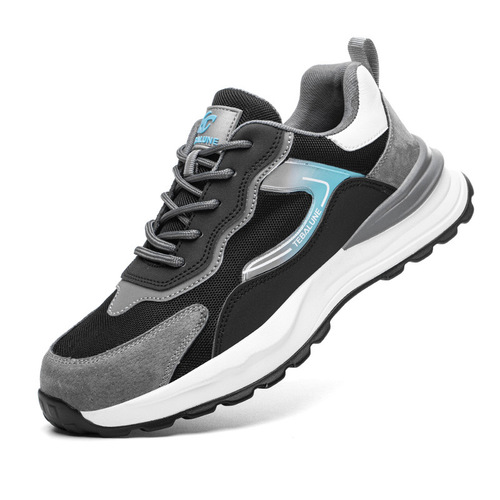 Summer Breathable Labor Protection Shoes Men's Lightweight Safety Shoes Breathable Deodorant Protective Shoes Insulating Shoes Construction Site Work Shoes Wholesale