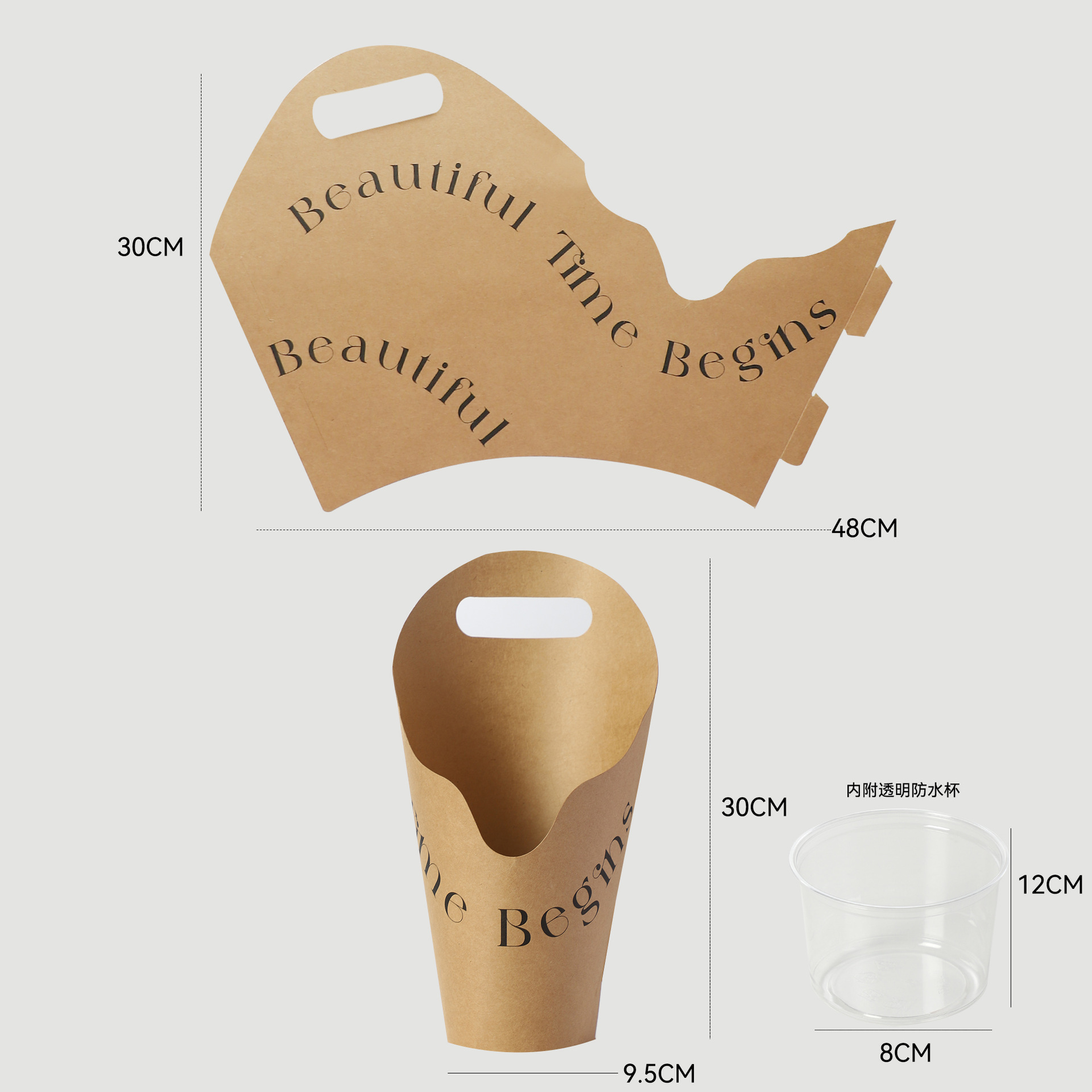 Nuevos productos de siete colores de cordier redondo creativo caja de embalaje floral caja de embalaje floral hecha a mano diy florista caja de embalaje floral