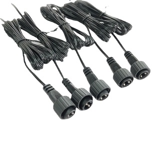 Factory Direct DC waterproof wire with nut UL2468 24#, black parallel wire length 3 M tail tin