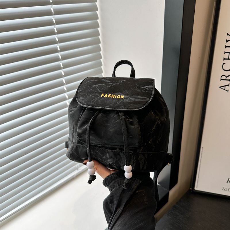 Bolsa de hombro retro estilo académico para mujeres 2024 nuevo estilo coreano simple letras portátiles bolsas de cubo de hombro de moda