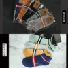 Cotton care and boat socks-5 color mix and match