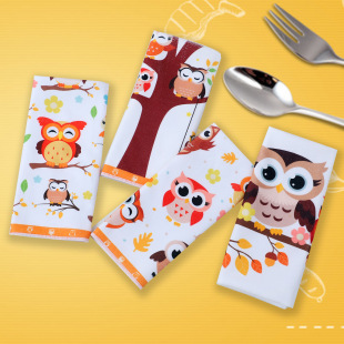 Label Bar Code Factory Direct in stock digital transfer printing tea towel ultra-fine fiber absorbent cleaning Bowl towel