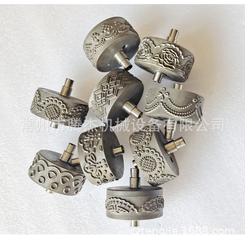 Máquina de coser inalámbrica, molde moleteado para ropa, rueda en relieve, equipo de máquina de encaje ultrasónico, herramienta especial de molde de acero