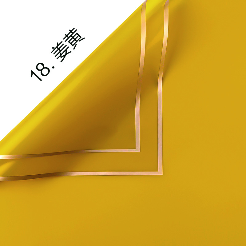 Película de gelatina Papel de embalaje impermeable al por mayor Material de embalaje de ramo de sensación de alta calidad Arte floral Phnom Penh Papel de embalaje de flores mate