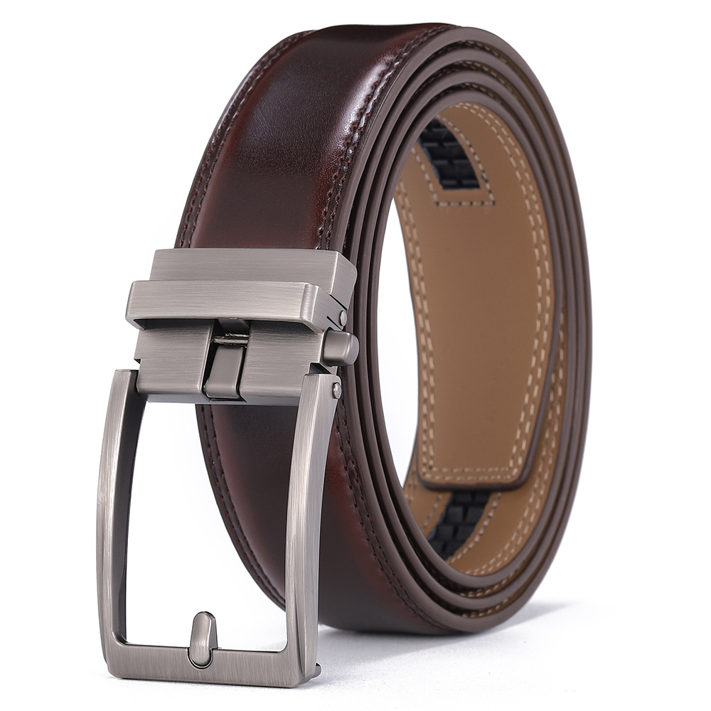 In Stock Cowhide Wholesale Fashion Men's Casual Genuine Leather Waist Belt Cross-Border 2025 New Model_voghion.com