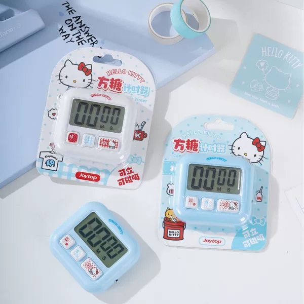 New Hello Kitty Timer for Students, Self-Discipline Timer, Kitchen Magnetic Cartoon Countdown Timer