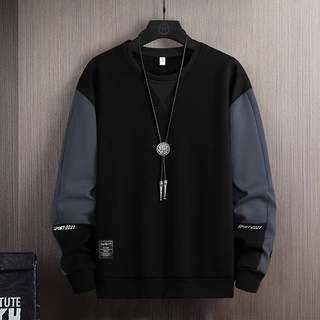 运动卫衣男2023春秋季圆领情侣宽松休闲上衣服时尚潮流青年卫衣男