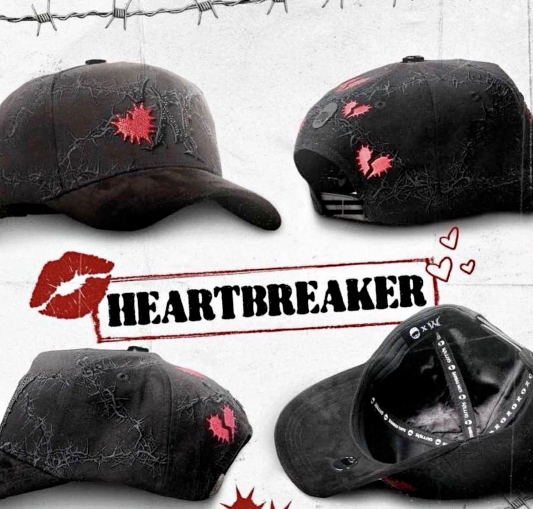 Nuevo Meike Duo Dandy bordado ajustable gorra de boca de pato borde curvo gorra de béisbol con diamantes barba tío