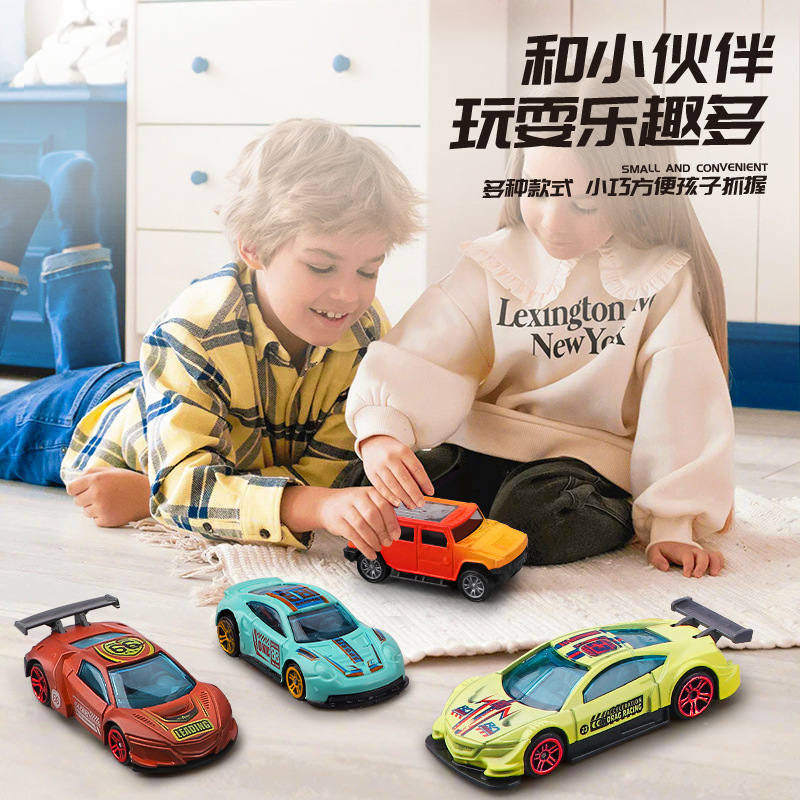 跨境1:64温感变色滑行合金车模型儿童仿真赛车玩具摆件男孩汽车|undefined