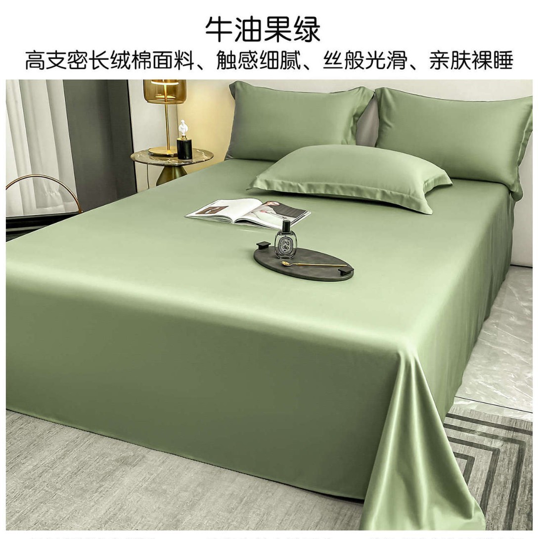 Sábanas de algodón de alta gama de Xinjiang de lana larga una sola pieza de algodón puro 100 satin de algodón único doble engrosado set de colcha de tres piezas