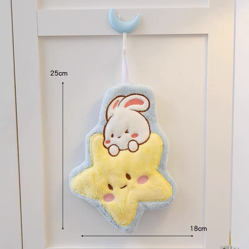 卸売り吸水の小さい手ぬぐいのかわいい漫画の雑巾の萌えのウサギのシリーズの手ぬぐいの家庭用の掛け式の子供は手を拭きます。|undefined