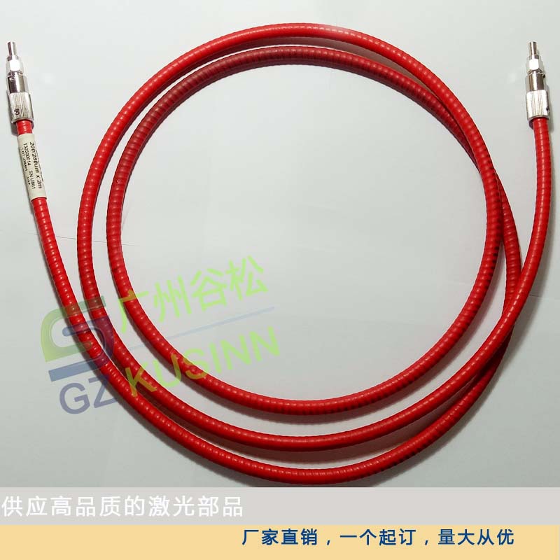 光纤修理光斑 DILAS 200/280um能量光纤镭射光纤维修双包层红色管