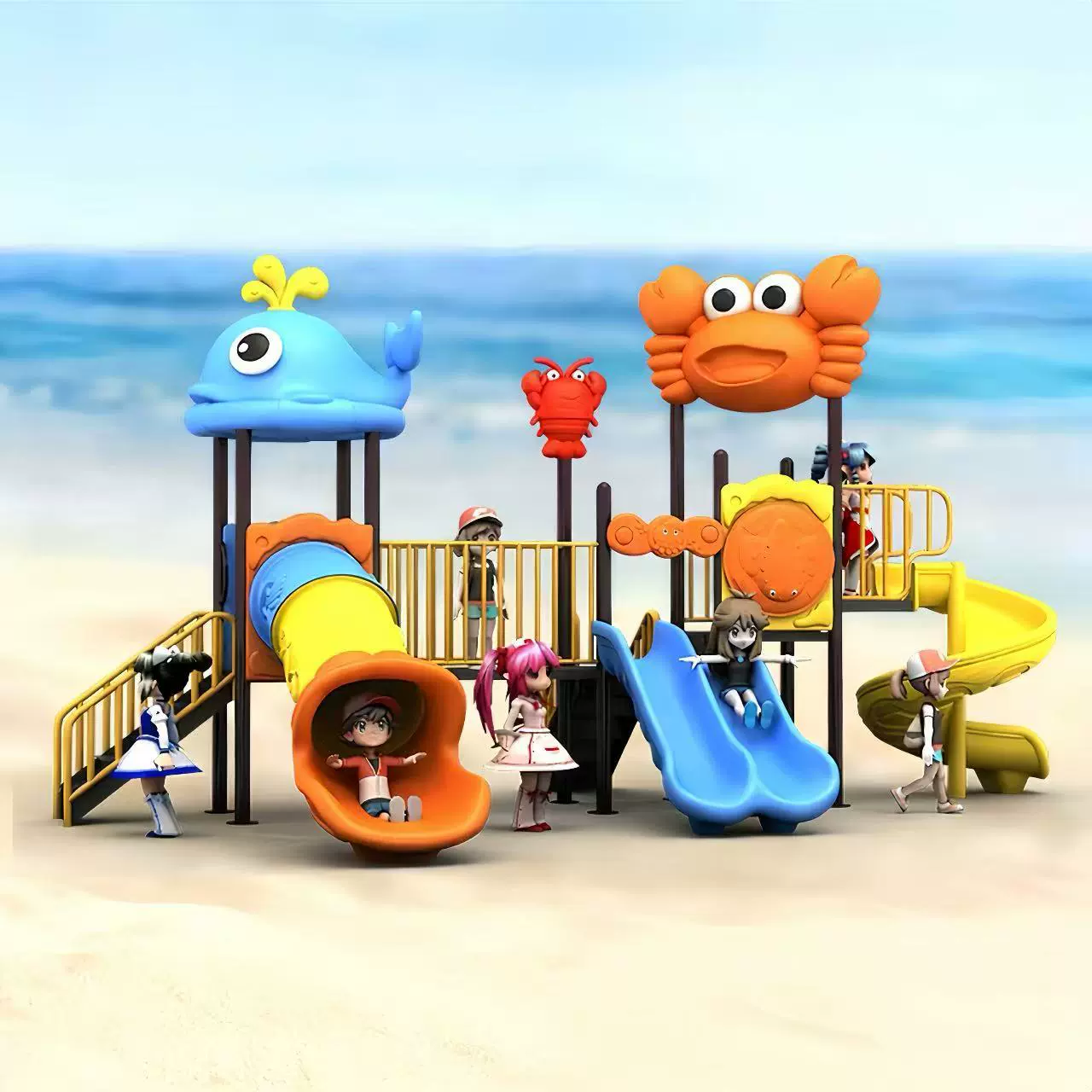 幼儿园大型滑梯儿童室内家用室外小区公园滑滑梯秋千组合户外庭院