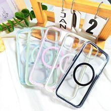 炫彩磁吸手机壳适用苹果16iphone13MAX华为手机壳工厂批发素材