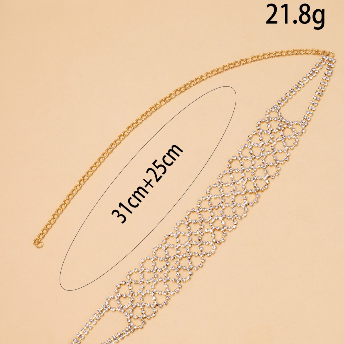 Ventas transfronterizas calientes de diamante hueco collar de cerradura nicho de alto nivel collar de moda de viaje