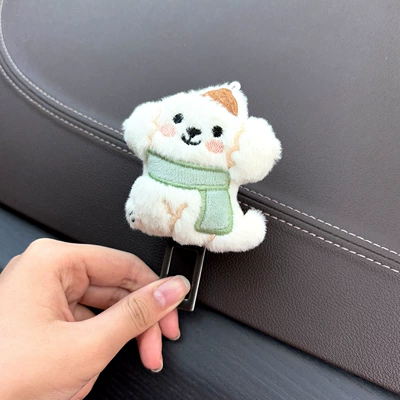 Other Automotive Safety Supplies Cartoon Dog Safety Buckle - green-scarf-dog-extension-buckle-single-pack