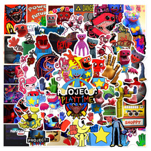 50张新款波比盒子怪游戏涂鸦贴纸手机电脑水杯行李箱吉他记本贴纸