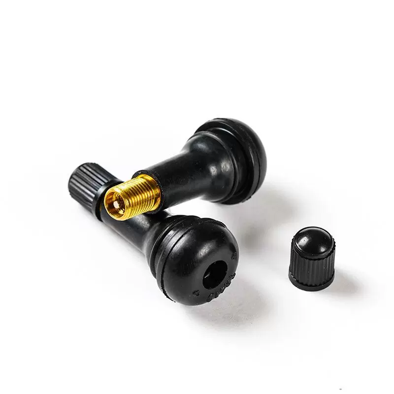 现货供应汽车轮胎无内胎卡扣式铝合金杆橡胶气门嘴TR413TR414