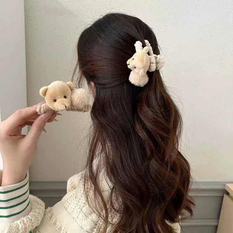 Канцелярская заколка для волос, мультяшные bangs?