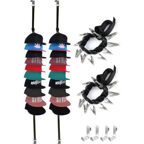 Door-back hook coat and hat clips for clothes without nailing coat and hat clips behind the door traceless storage hooks and hat hangers