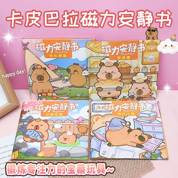 New Magnetic Quiet Book Children's Educational Toy, Magnetic No-Cut Mini Portable Trendy Creative Magnetic Stickers