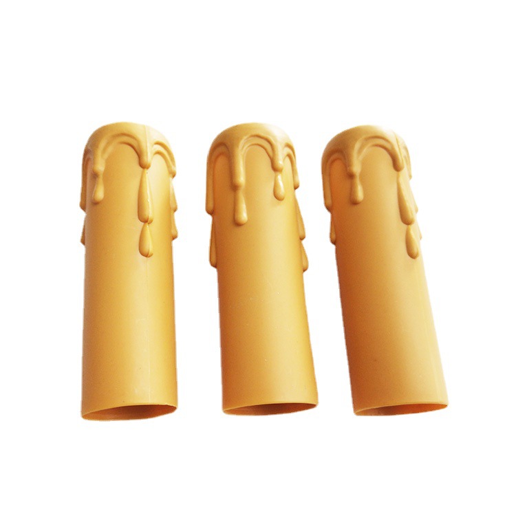 Guangdong Dongguan Longsan piezas de plástico estándar suministro de la fábrica de material PP tubo de vela lágrima 25*85 tubo de vela amarilla