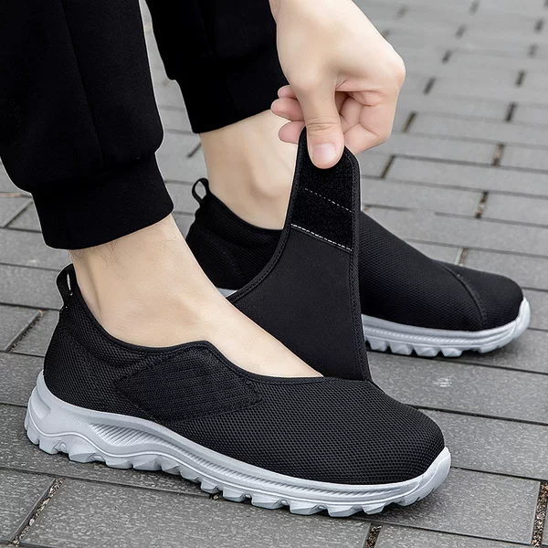 Cross-border popular shoes for the elderly, men's shoes for swollen feet, diabetic foot shoes, suitable for men and women with fat feet, swollen feet, wide feet, and hallux valgus