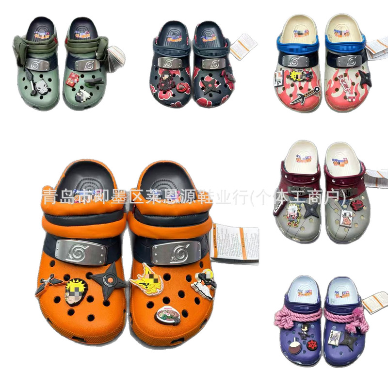 In-Stock Kajia New Naruto Collaboration Summer Clogs Outdoor Beach Shoes Adult Clogs Anime Style In-Stock Kajia New Naruto Collaboration Summer Clogs Outdoor Beach Shoes Adult Clogs Anime Style