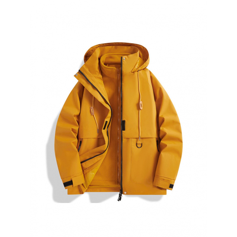 2024 [Chaqueta de moda de moda para mujer tres en uno a prueba de viento e impermeable chaqueta exterior de dos piezas para exteriores