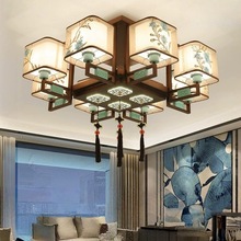 新中式吸顶灯中国风客厅灯餐厅灯卧室家用别墅工程灯LED节能灯