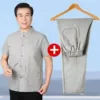 Light gray top+light gray pants