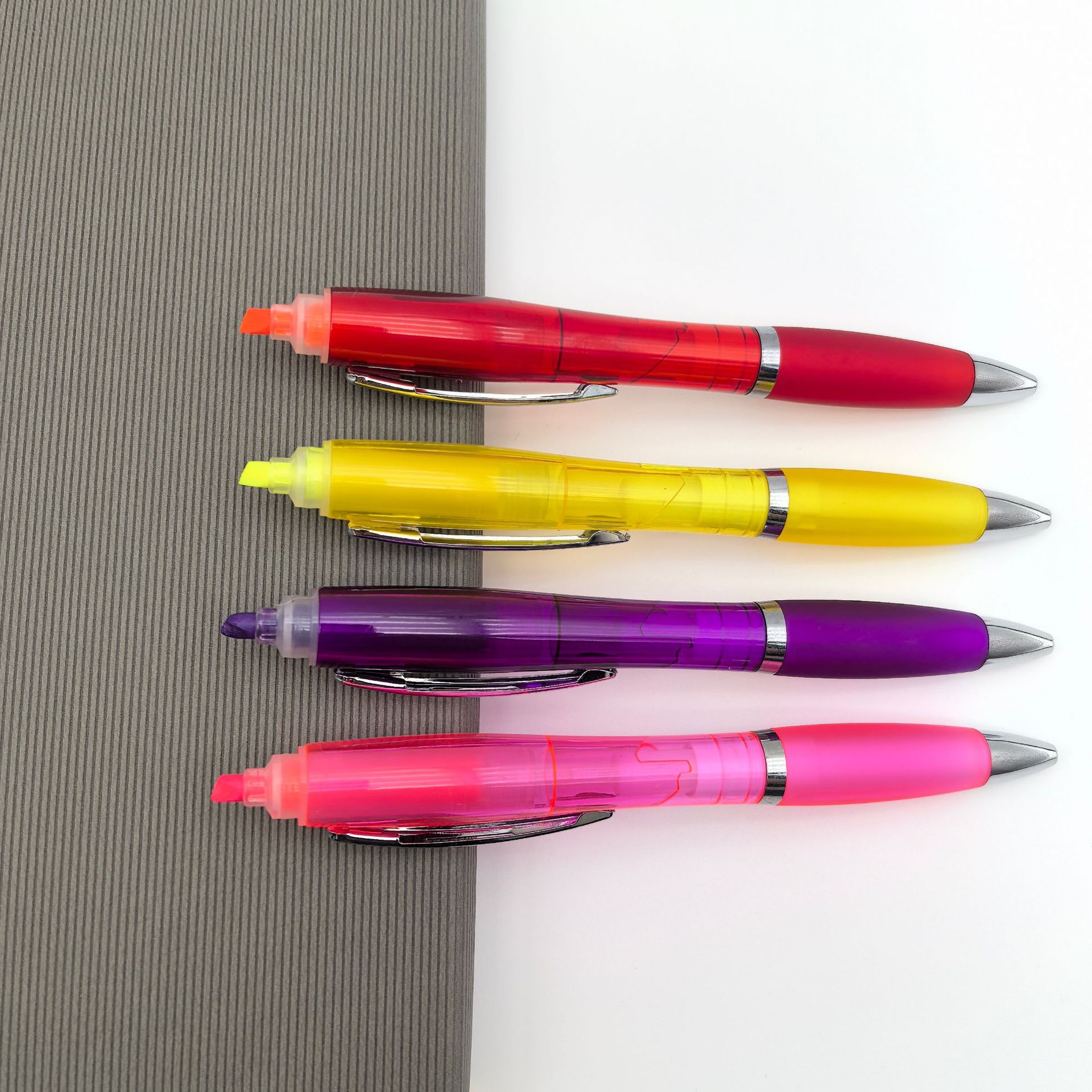 Personalizado multifuncional pluma de doble cabeza creativa pluma de doble cabeza líquida pluma de aluminio publicitaria 2 para pluma de bola