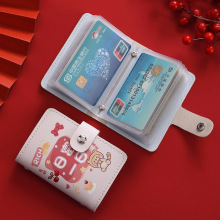可爱卡通卡包女式个性大容量多卡位超薄防消磁小巧男士卡夹证件包
