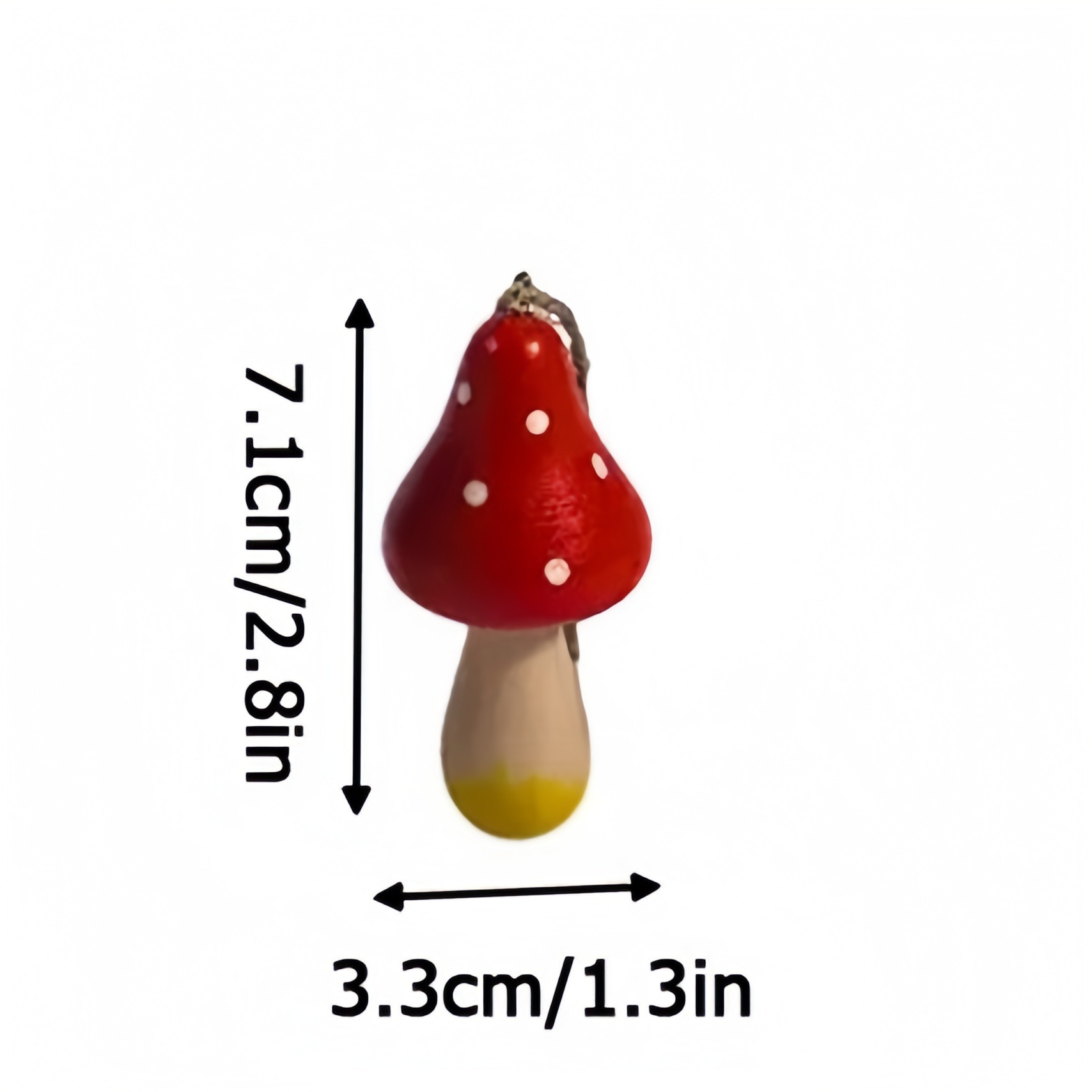 Amazon nuevo tipo de hongos adornos de madera adornos de escritorio de atmósfera de vacaciones