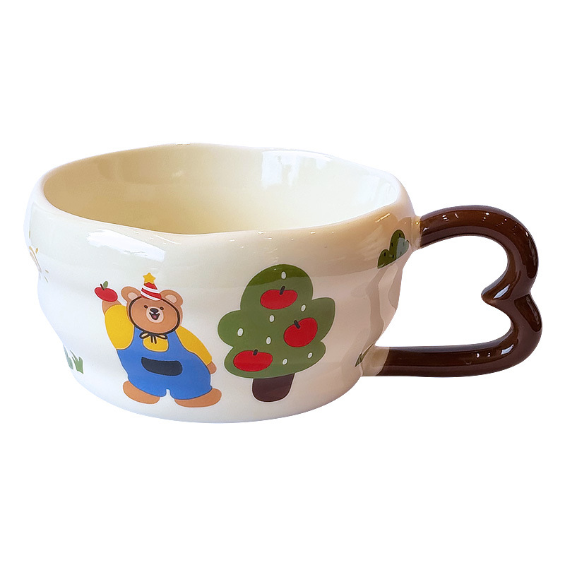 Taza de Cerámica de Oso Resistente a Altas Temperaturas para Café y Desayuno