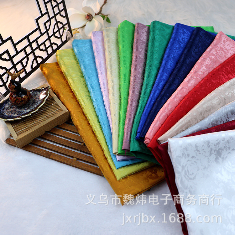 Jacquard cloth ancient costume hanfu clothing satin fabric cheongsam Tang suit doll dress horse face dress ancient style embroidery fabric Jacquard cloth ancient costume hanfu clothing satin fabric cheongsam Tang suit doll dress horse face dress ancient style embroidery fabric